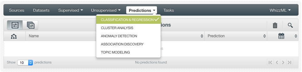 \includegraphics[width=15cm]{images/logisticregression/menu-options-predictions-list-view}